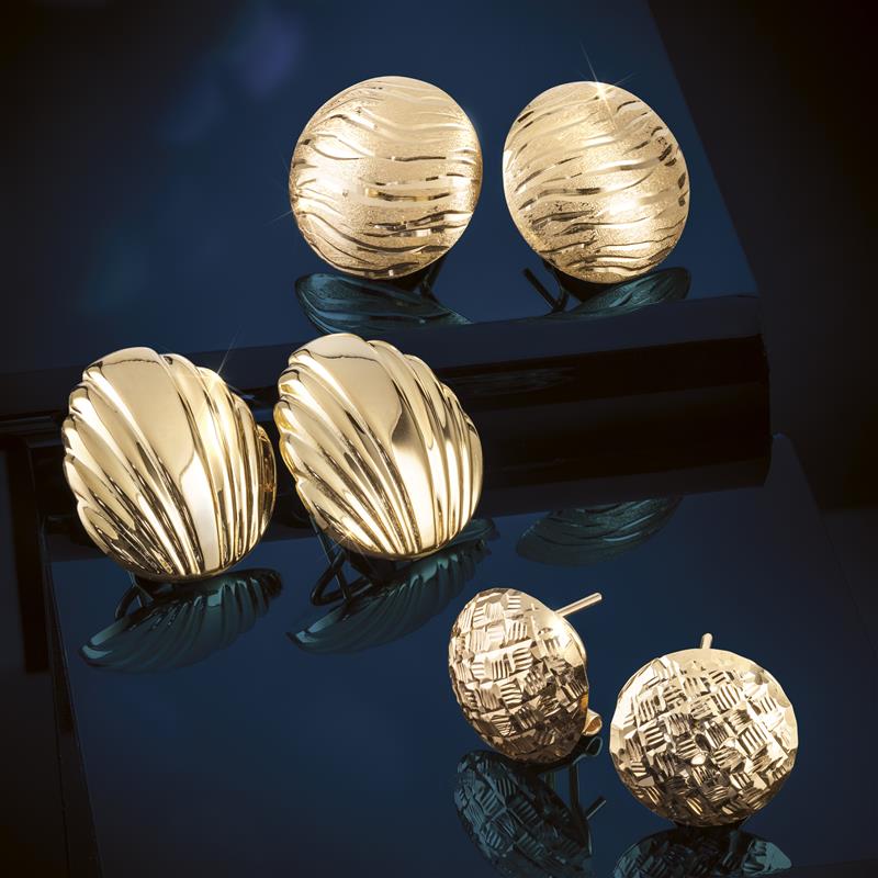 Italian-Made Button Earrings (pick 2)